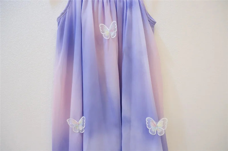 Fashion New Family Matching Outfits Dresses Mother Daughter Clothes Staining Suspender Dress Mom Kids Parent-child Dress Outfits