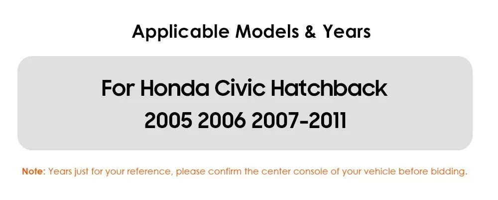 CarPlay Autoradio Multimedia Player für Honda Civic Hatchback