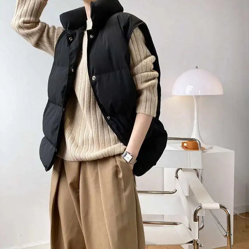 Sheng palae Mode Baumwolle Weste - Ärmellos M Baumwolle