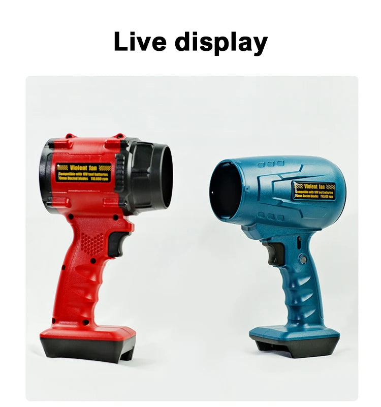 Powerful Air Blower 33000RPM/min Car Violent Blower Air Gun Turbo Jet Fan Electric Handheld Turbofan for Makita/Milwaukee/Dewalt
