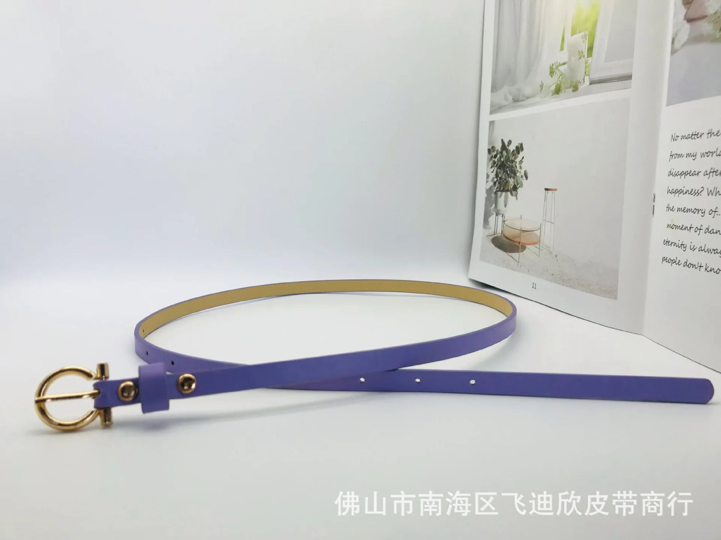 Trendy New Simple Women's Belt Versatile Retro Thin Waist Belt Korean Style for Suit Dress Multiple Colors Available