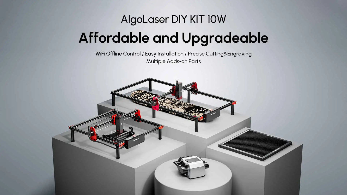 Laser-Gravur-Kit 2025: AlgoLaser DIY Rotary Roller 360° Rotation Engraving Cylindrical Objects Collection