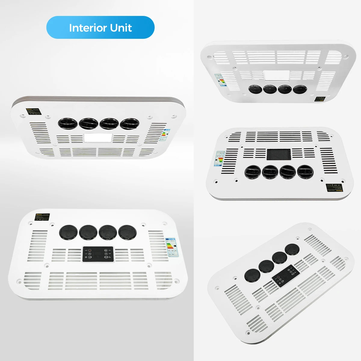 12/24V RV Air Conditioner Rooftop Air Conditioner for Cooling, Easy-to-install 12V RV DC Unit for RVs, Camper and Trucks, Etc.