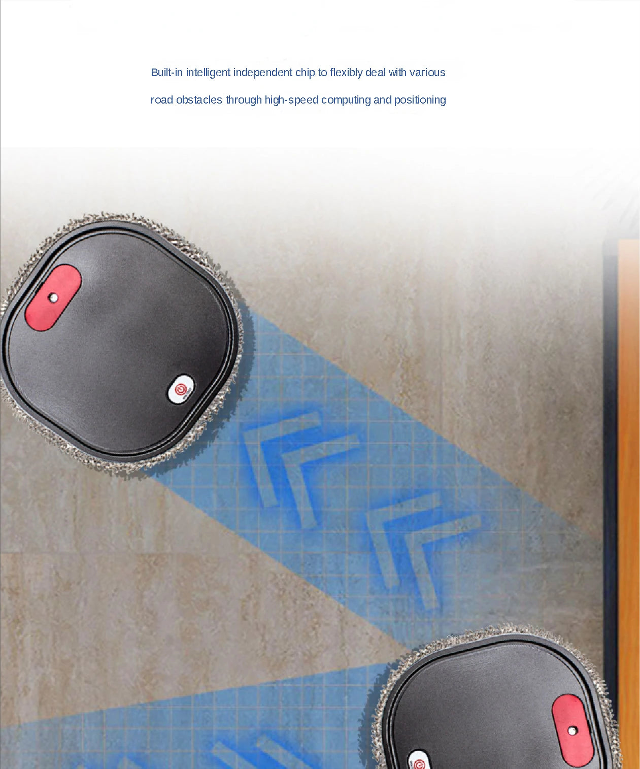 Robot inteligent 3 în 1 aspirator robot cu mop uscat și umed, reîncărcabil, robot inteligent cu mop, pulverizator, curățător acasă, robot cu mop