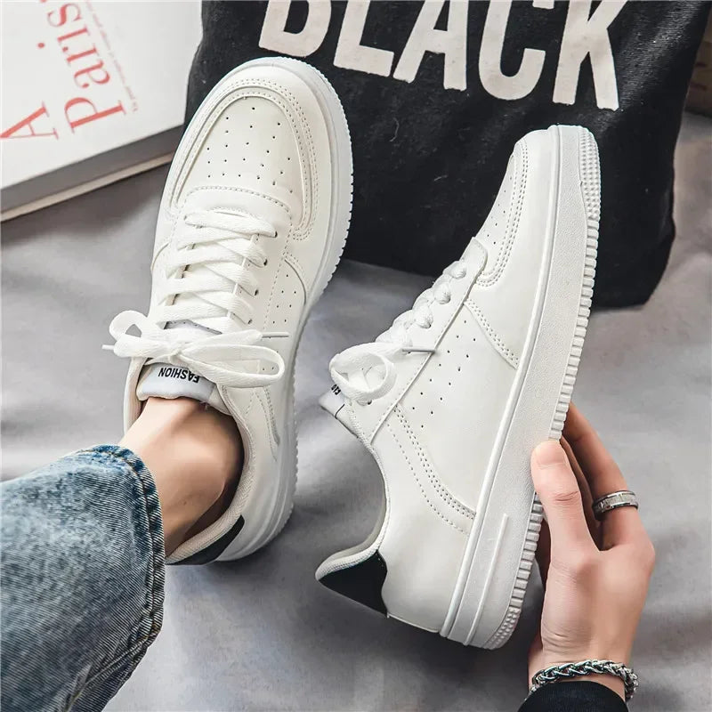 NKLSA Sneaker Atmungsaktiv - Dicke Sohle Weiß Größe