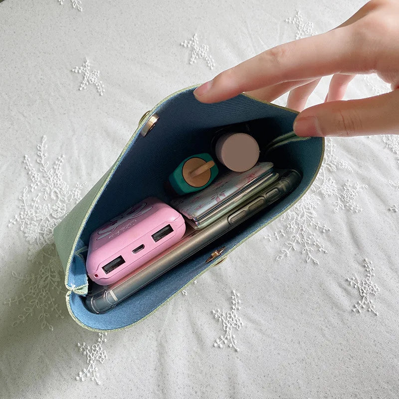 Fashion Crossbody Bags for Women Summer and Autumn New Daisy Print Pattern Jelly Women Bags One Shoulder Portable Female Handbag