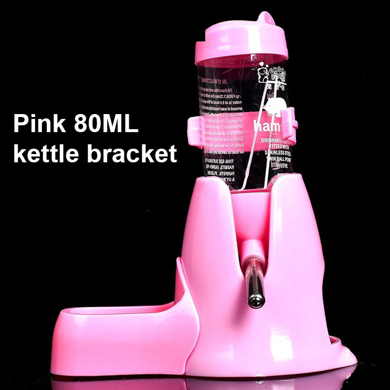 New Pet Hamster Automatic Feeder Small Hedgehog Golden Bear Feeder Water Dispenser Vertical Ball Water Bottle Pet Supplies