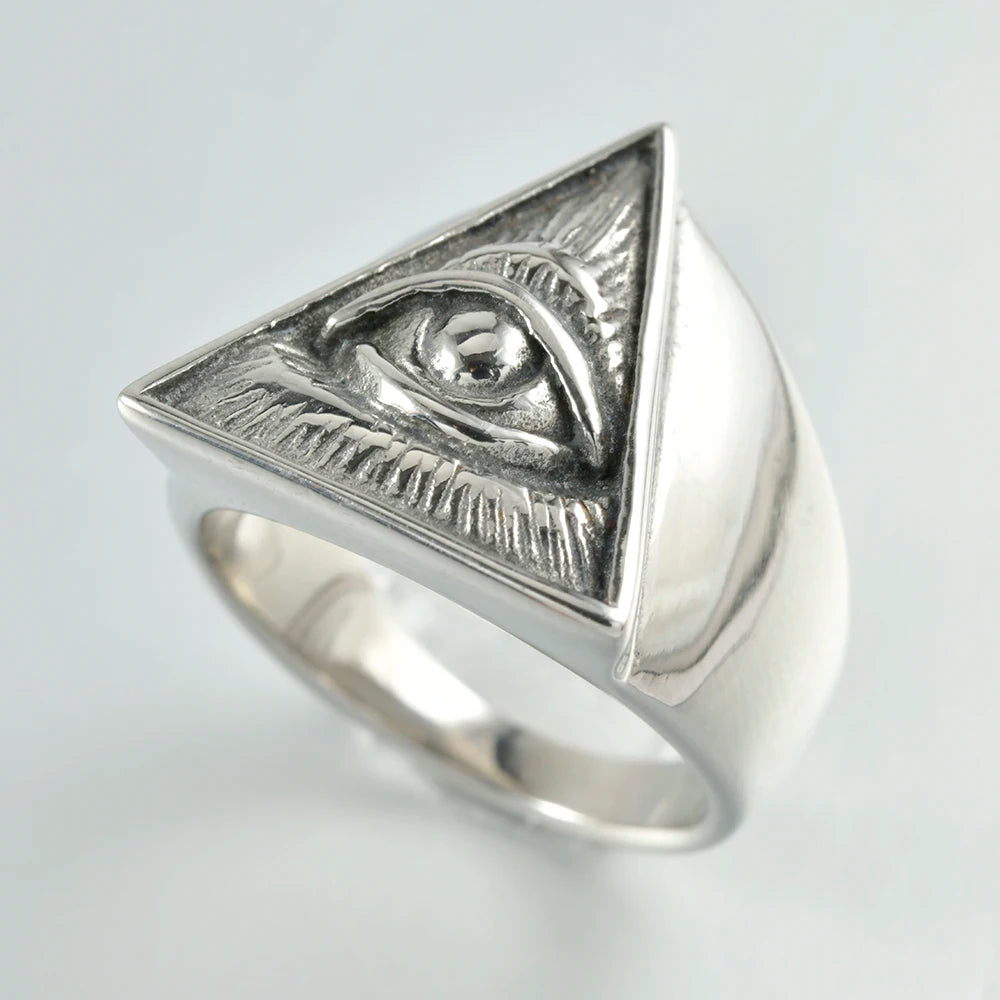 tajam BR231213 Glänzender Punk Ring - 316L Edelstahl 8mm