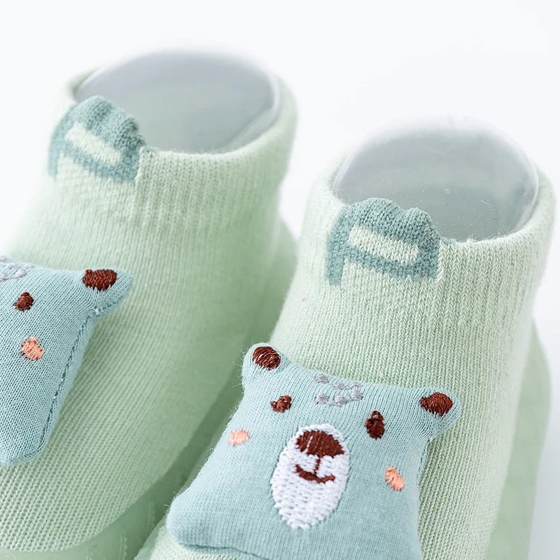 Frühling Herbst Baby Socken Schuhe 2025 - Jungen Mädchen Cartoon Puppen 0-3T - Weiche Sohle Slip-on Sneakers Rutschfest