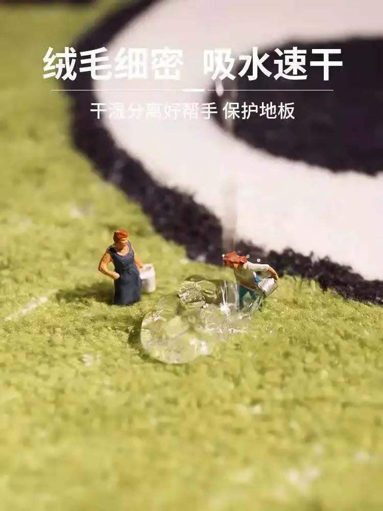 Bath Mats Cartoon Non-slip Absorbent Bathtub Embossed Kawaii Rug Shower Room Chenille Anti-slip Floor Mat Doormat Thickening New