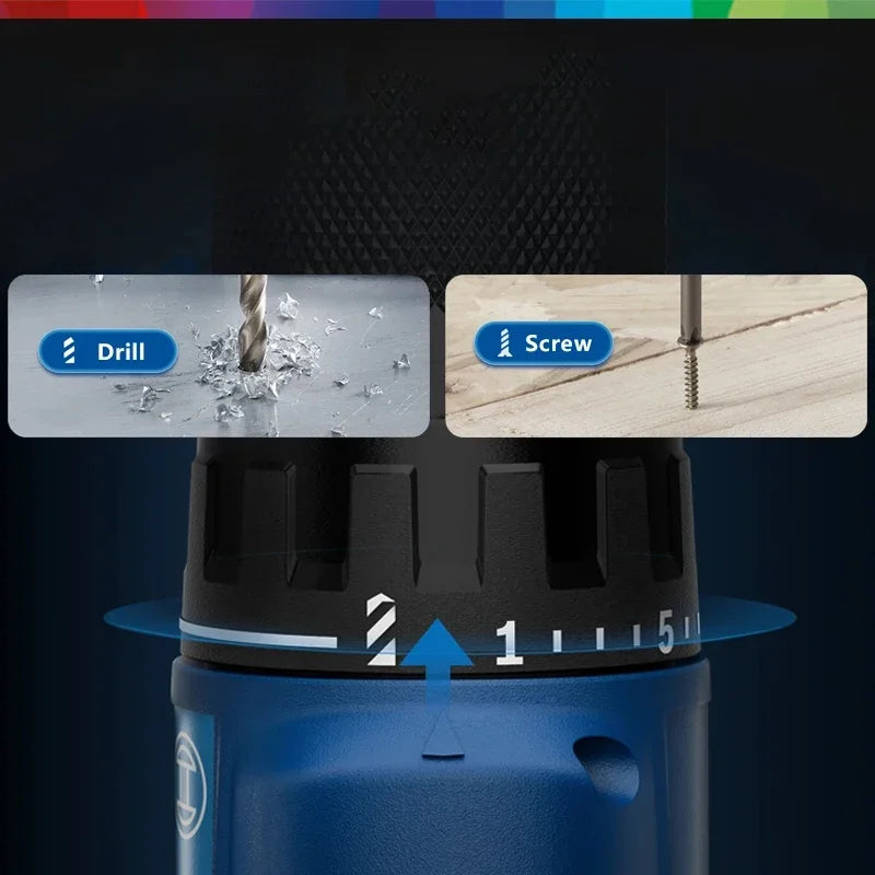 Bosch GSR 185-Li Cordless Drill Electric Screwdriver 18V Brushless Motor Rechargeable Drill Driver Power Tools for Metal Wood