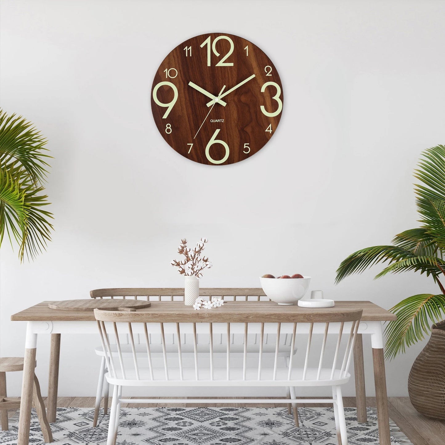 Choice YG001-003 Leuchtend Nachtlicht - 30cm Holz Quarz