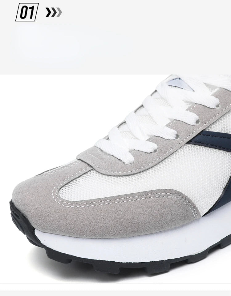 New Women's Sneakers Fashion Breathable Unisex Casual Shoes Lightweight Lace-Up Running Shoes Outdoor Platform Tennis Shoes Male