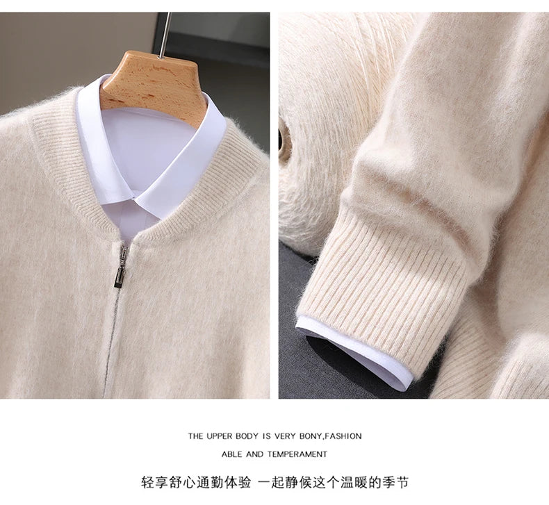 Snaoutofit Stehkragen Reißverschluss - Nerz Kaschmir M