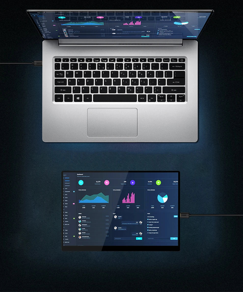 Portable-Monitor 2025: ZEUSLAP 10.5" FHD 100%-sRGB IPS Touch Sub-Monitor Collection