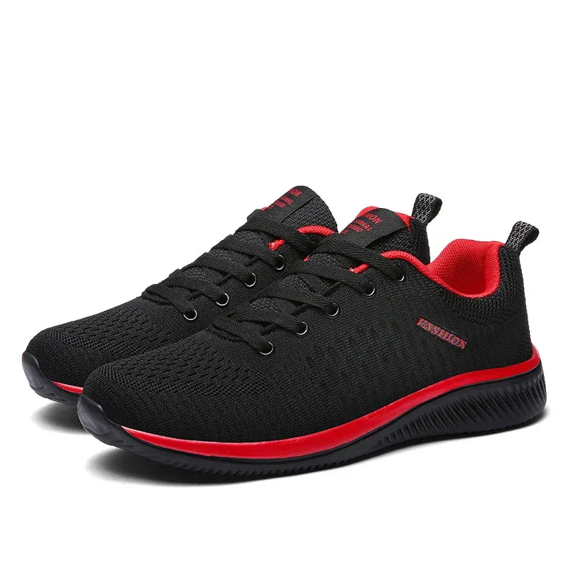 Men Running Walking Knit Shoes Fashion Casual Sneakers Breathable Sport Athletic Lightweight Men Sneakers Casual Shoes - Golden Bridge Store