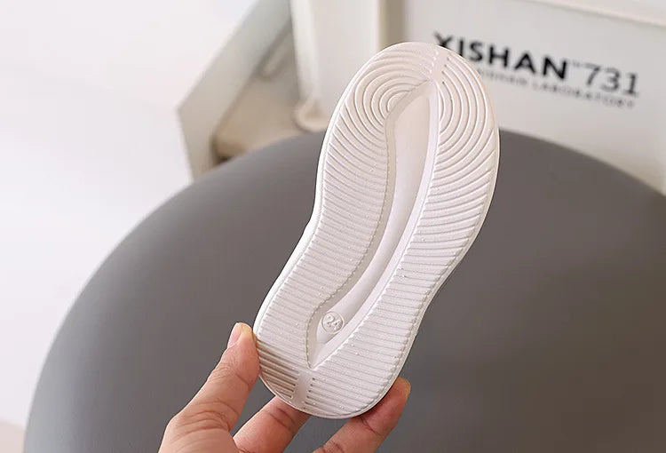 Kinder Casual Schuhe 2025 - Air Mesh Atmungsaktiv Mode Flache Schuhe - Dicke Weiche Sohle Jungen Mädchen Sneakers