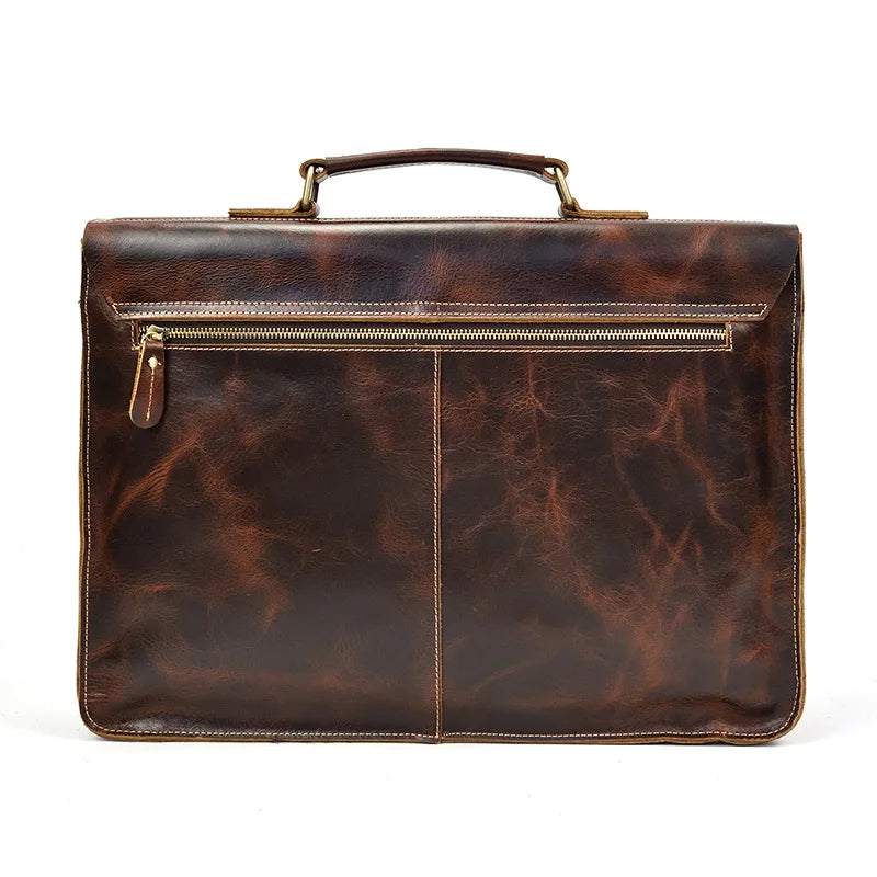 Luufan Aktentasche Rindsleder Business - 16 Zoll, 40x30x10cm