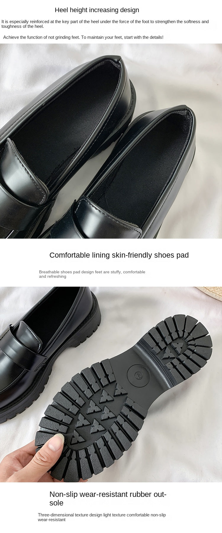 Womens Derby Shoes Black Flats British Style Casual Female Sneakers Ladies' Footwear Shallow Mouth Loafers With Fur Soft 2022