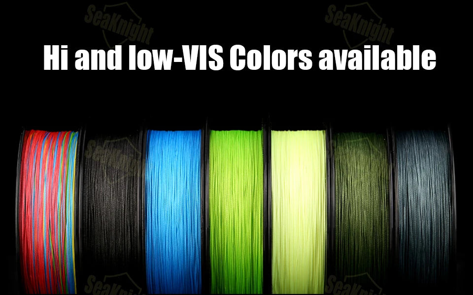 SeaKnight Brand W8 II Series Fishing Line 8 Strands 500m 300m anti-UV anti-saltwater Coating, Multifilament PE Line Braided Wire