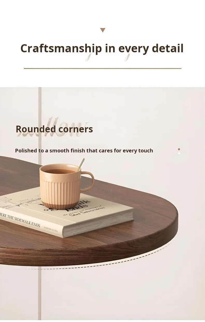 Home Small Apartment Mini Side Table Movable Coffee Table Livingroom Sofa Corner Storage Rack Minimalist Lightluxury Furniture