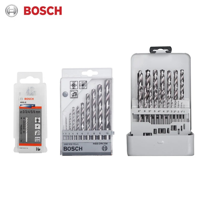 Bosch Metal Drill Bits Hss-G Straight Shank Twist Drill Bit Hole Cutter Power Tools for Metal Alloy Iron Drilling Metalworking