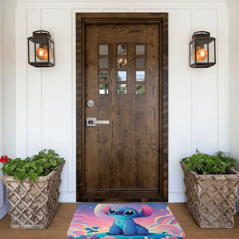 Custom Cartoon Stitch Floor Door Kitchen Bathroom Mat Anti-Slip Outdoor Doormat Bedroom Balcony Entrance Rug Carpet Footpad
