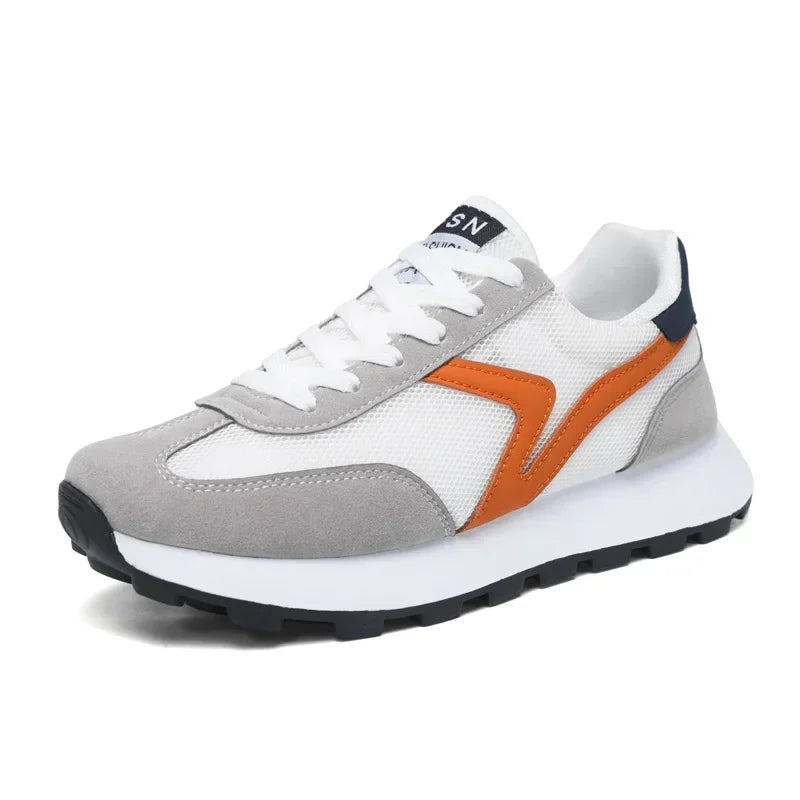 New Women's Sneakers Fashion Breathable Unisex Casual Shoes Lightweight Lace-Up Running Shoes Outdoor Platform Tennis Shoes Male
