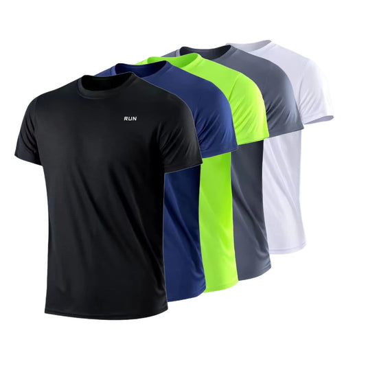 Sport-Shirt 2025: GENDAWAY Men's Quick Dry Short Sleeve Gym Running - Moisture Wicking Round Neck T-Shirt Training Exercise Sport Tops Lightweight Collection