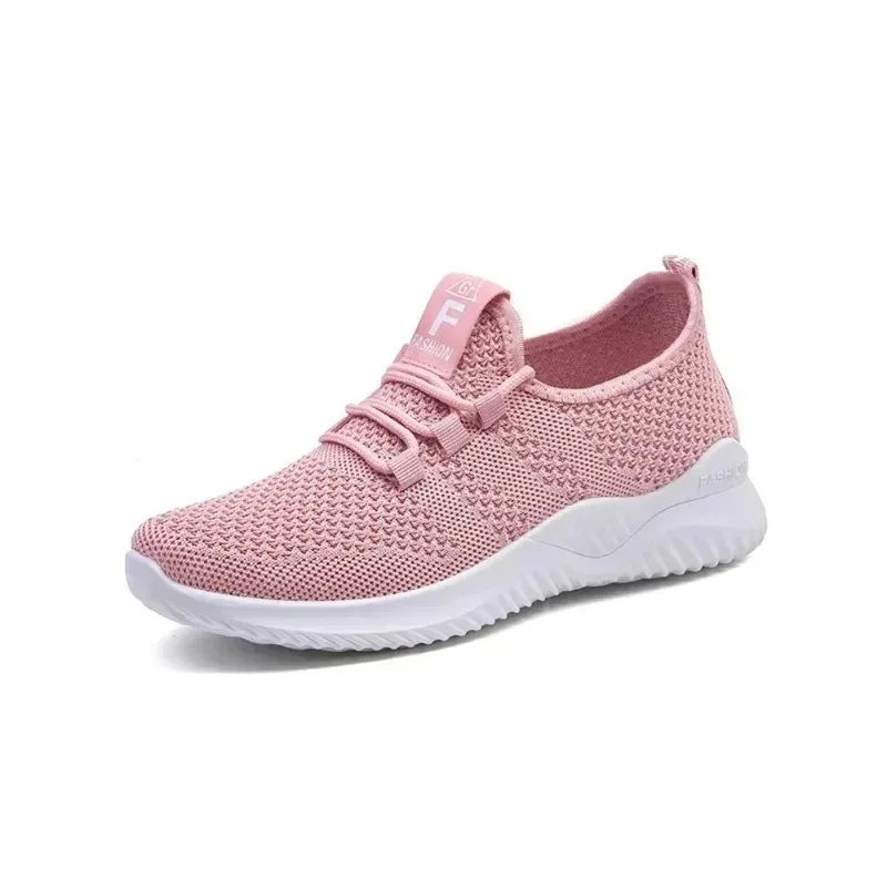 Shoes for women 2025 new casual fashion running shoes flying woven breathable women's shoes soft sole trend sneakers women