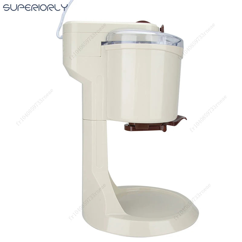 Eismaschine 2025: 1L Ice Cream Machine Manual Automatic Desktop Simple Operation Large Capacity Mini Soft Collection