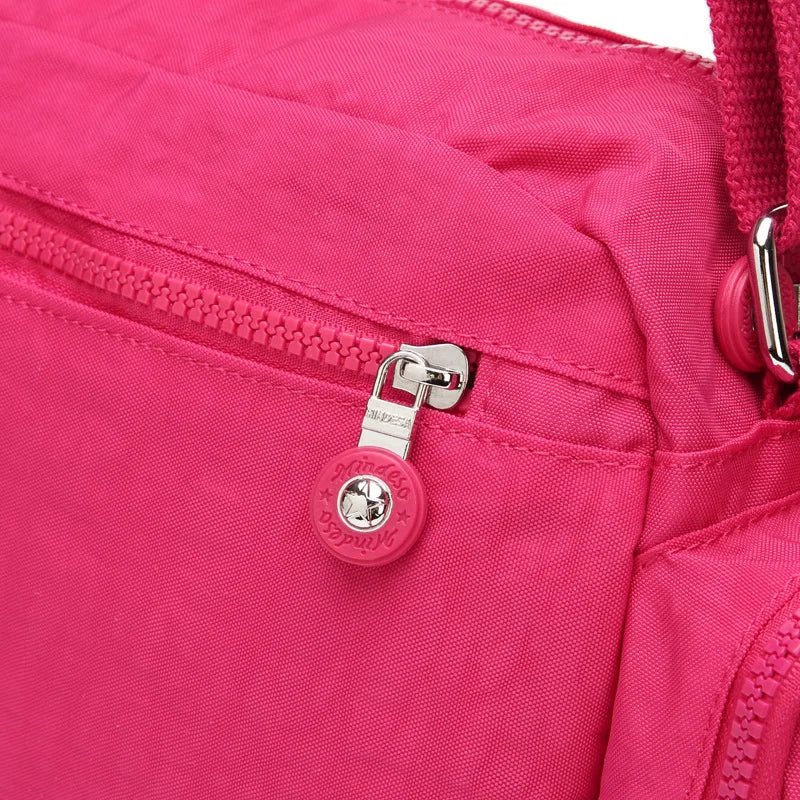 Waterproof Crossbody Bag for Women - Stylish Multi-Pocket Casual Shoulder Bag for Travel - Lightweight Canvas Messenger Bag