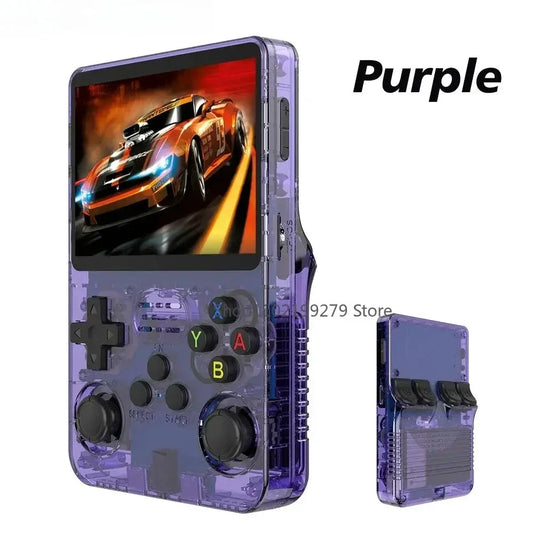 128G R36S Retro Handheld Videospielkonsole Linux System 3,5 Zoll IPS Bildschirm R35s Pro Tragbarer Taschenvideoplayer 64GB Spiele