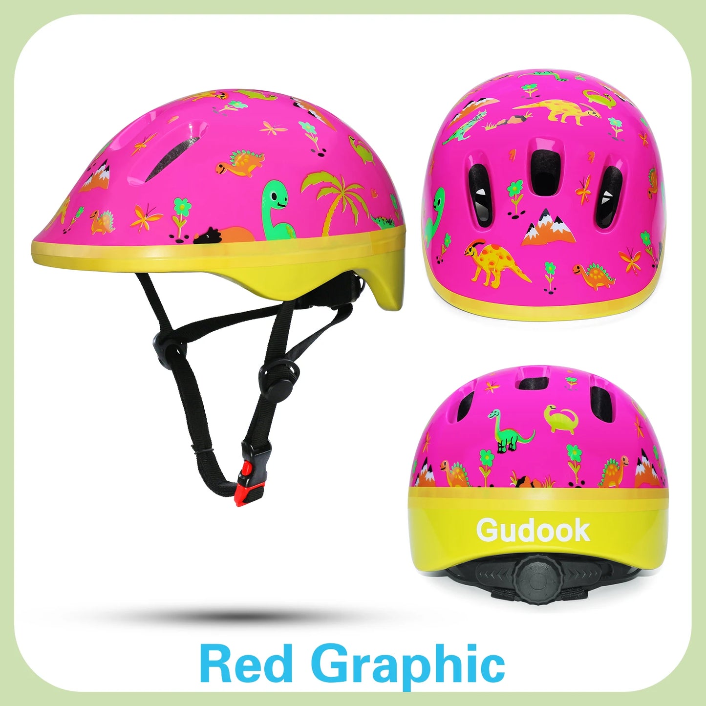 Bicycle/Skateboard Helmet for Kids Adjustable Helmet, Toddler Kids Ages 2-9 Boys Girls, Multi-Sport Safety Cycling Skating.