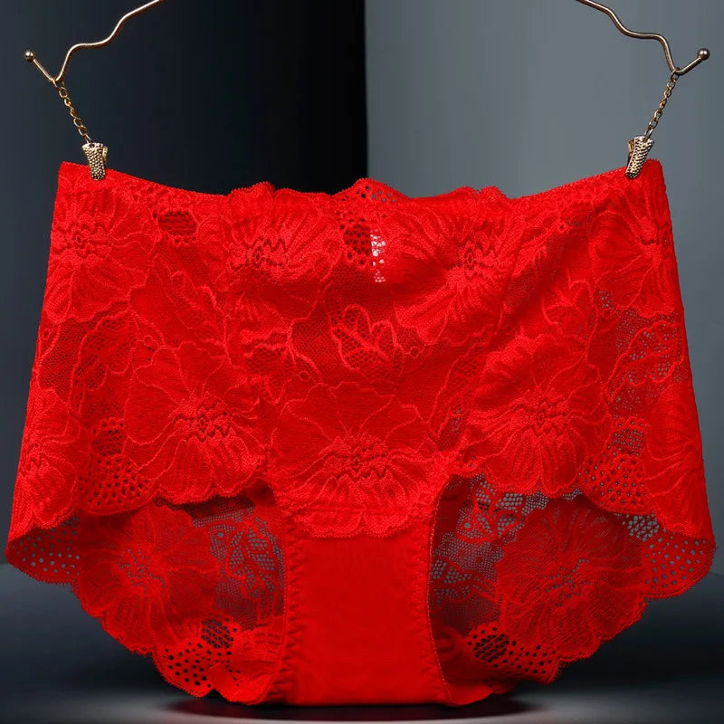Plus Size Beliebte Unterwäsche Frauen Höschen Slips für Weiblich Hipster Unterhose Elegant Lingerie Spitze Baumwolle Tanga Brazilian Große Größe Beliebter Verkauf