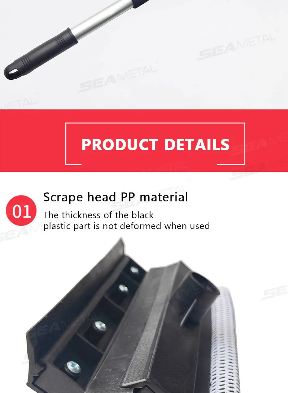 SEAMETAL T-Wischer Fensterreiniger Spiegel - 48×20×6 cm