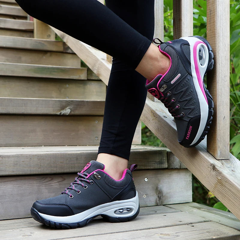Women platform winter sneakers 2024 New in Casual Fashion Air Cushion Running Sports Shoes for Women Plush Warm Snow Boots