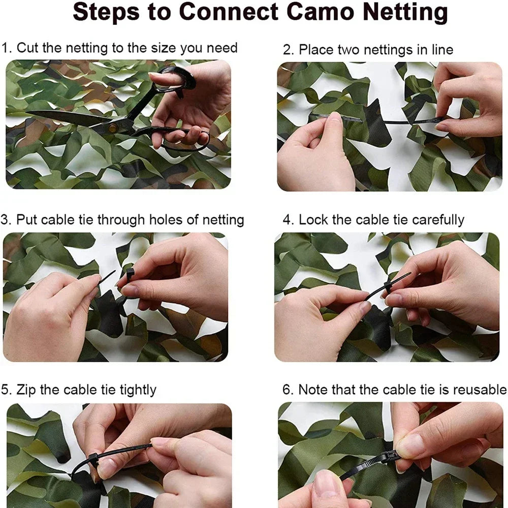 Woodland Camouflage Netting Woodland Camo Net for Camping Hunting Shooting Sunscreen Nets Sun Shelter Car Shade Covers Tents