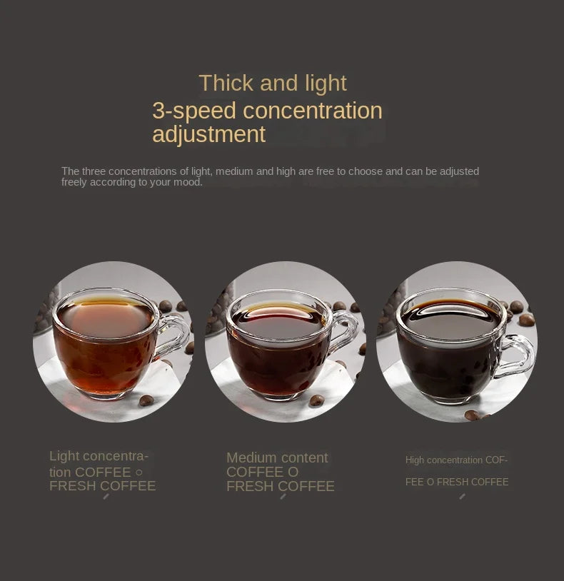 Italian American Automatic Coffee Machine Household Coffee Machine 20bar Extraction Concentration Optional Automatic Grinding