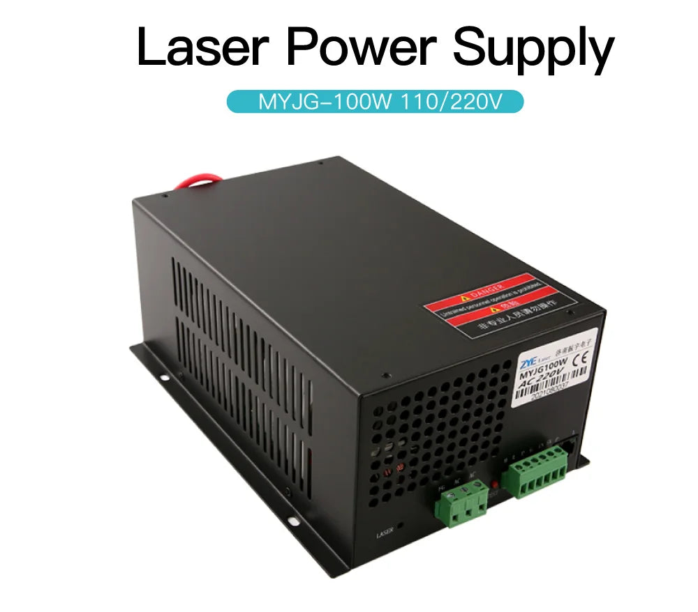 Sursă de alimentare laser CO2 Fonland 80 100W, înlocuire pentru mașina de gravat și tăiat tuburi cu laser CO2 RECI W2 T2 M100W