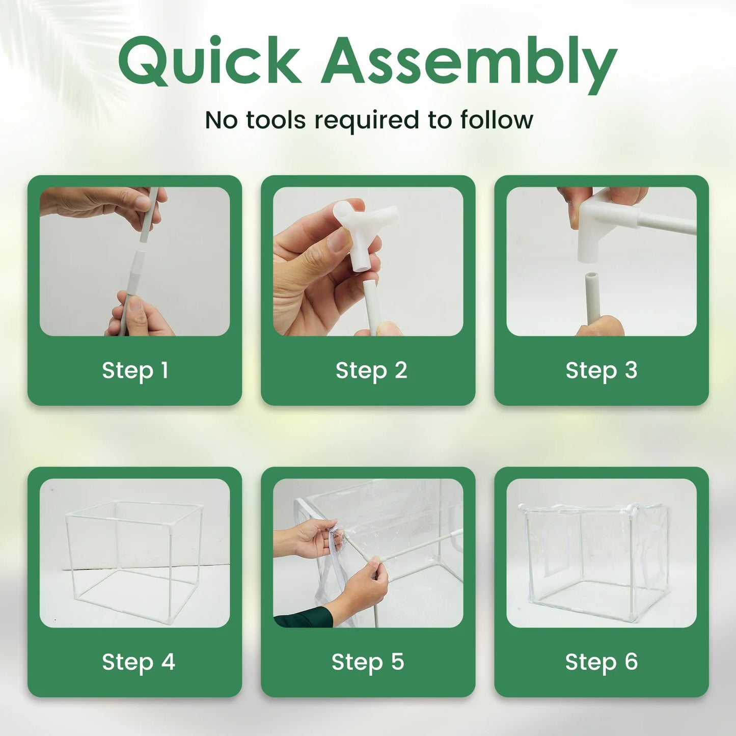 Mini Greenhouse Plant Greenhouse Tent with Transparent PVC Cover Portable Small Greenhouse Multipurpose Plant Tent for garden