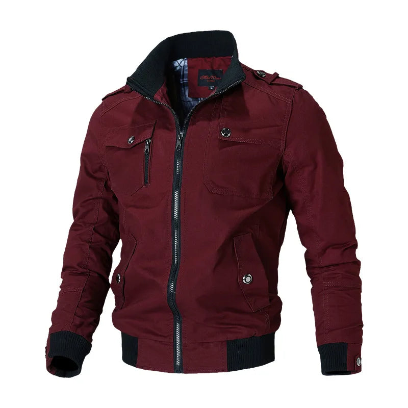 FrühlingHerbst Jacke Slim Fit - Winddicht, Polyester, XXL