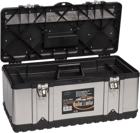 XL Werkzeugkasten Profi - Kapazität 58 L, Maße 58 x 29,8 x 25,5 cm by Golden Bridge Store