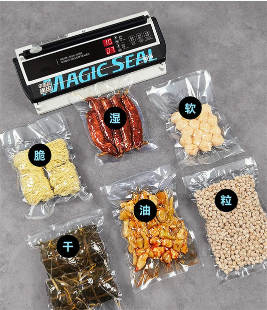 MS175 Vacuum Sealer Machine Wet Vacuum Sealer Packaging Machine Professional Food Plastic Bag Sealer 220V/110V