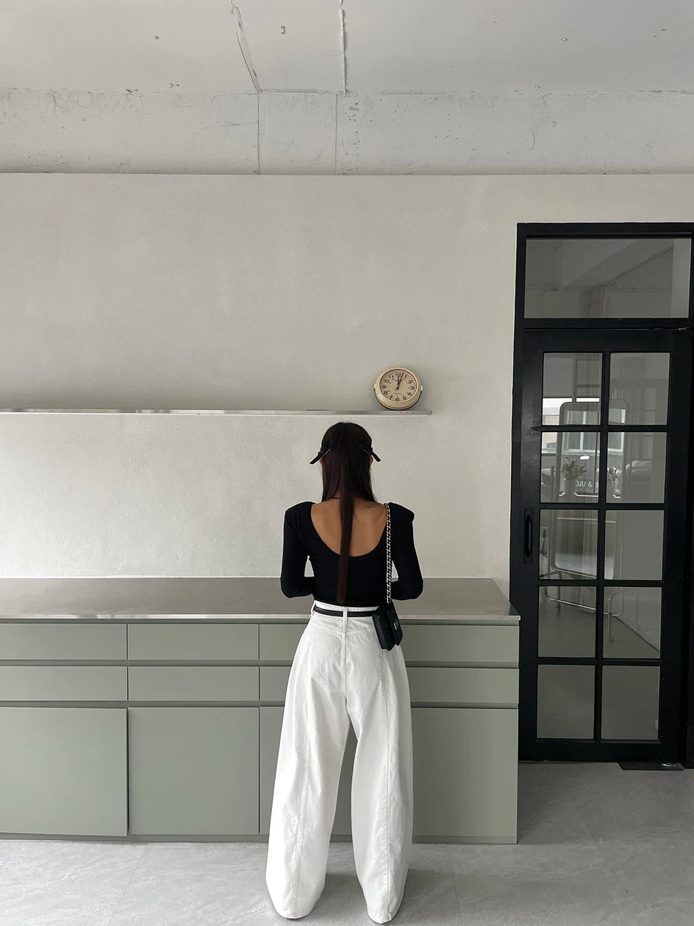 Jeans Spring Summer Long Wide Leg Pant Women High Waist Fashion Casual Korean Style Ladies Trousers Loose Pleated Woman Pants