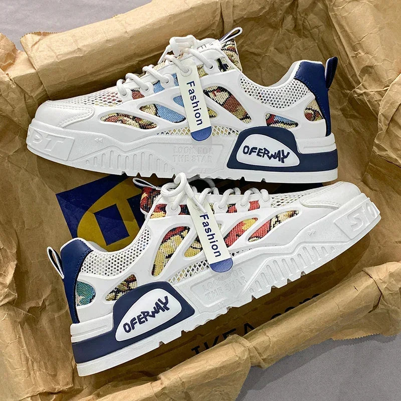 Zapatillas Hombre 2024 - Luxury Chunky Sneakers para Skateboard, Tenis Masculino Respirable y Cómodo (Casual/Running)