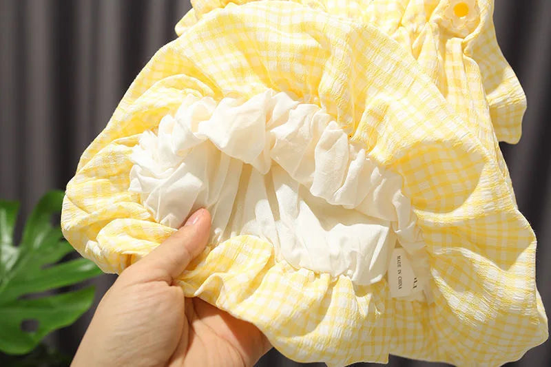 Fete ținută set 2022 seturi de haine de vară din dantelă cu gol costum pentru bebeluși tricou fără mâneci casual + pantaloni scurți copii haine seturi haine pentru bebeluși