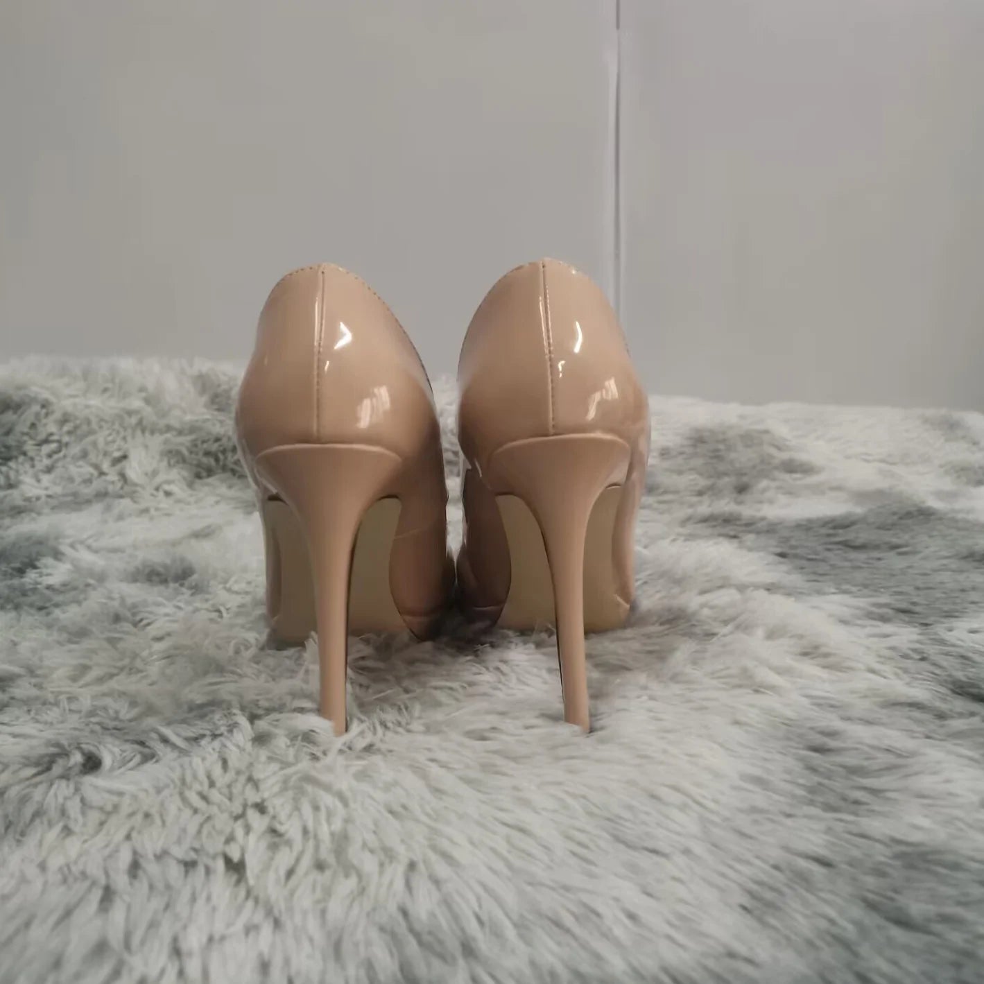 Women Stilettos Elegant Platfrom Pumps elegant 11cm Round Toe High Heels Shallow Lady Office Party Wedding Shoes Large Size 43