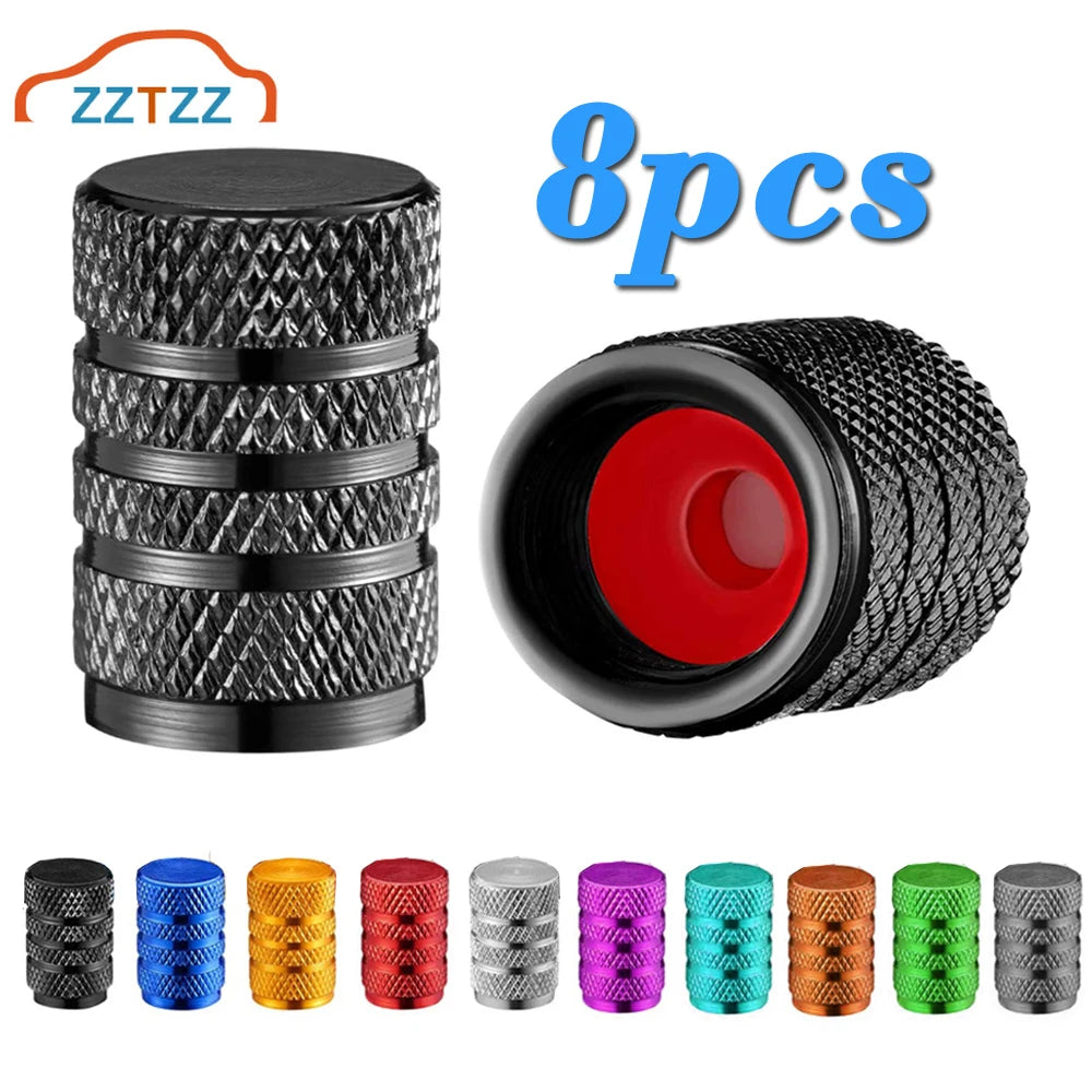 ZZTZZC Ventilkappen Staubdicht - Aluminium 8er Set 11mm