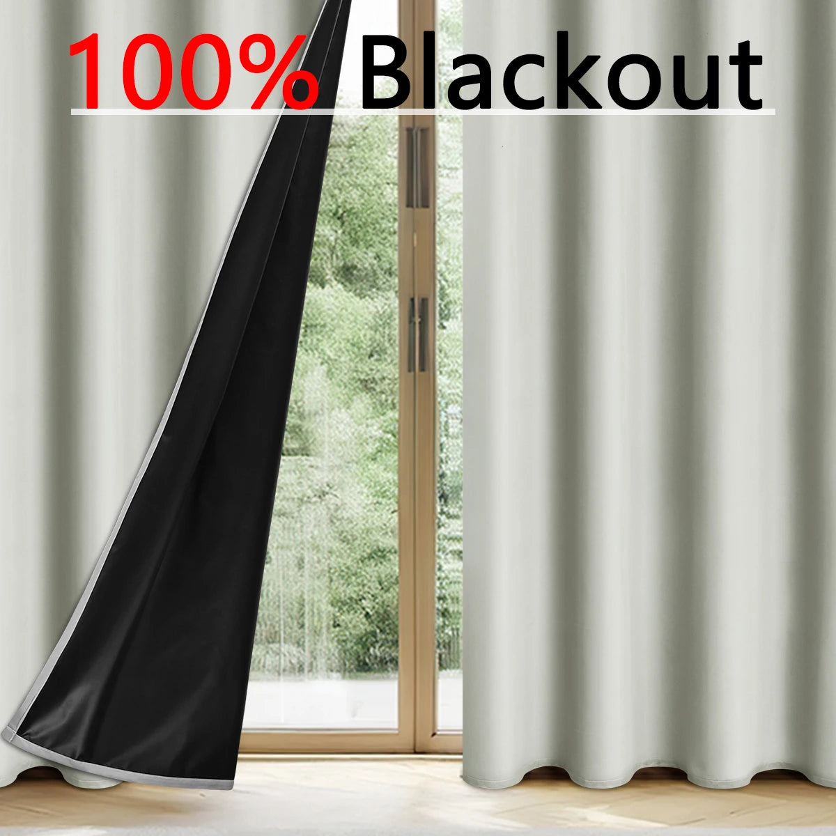 ZhejiangChoice Vorhang Einfarbig - Blackout 140x260